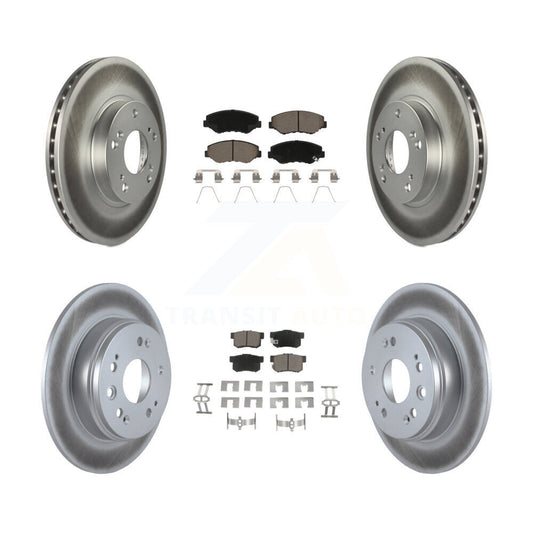 [Avant + Arrière] Kit de disque (revêtu) et plaquette (céramique) de frein pour 2002-2004 Honda CR-V KGC-100859