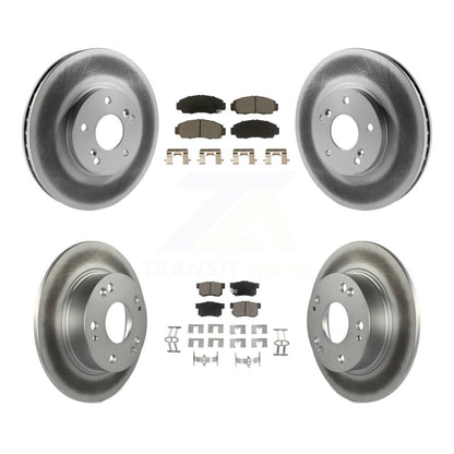 [Avant + Arrière] Kit de disque (revêtu) et plaquette (céramique) de frein pour Honda Accord Acura TSX KGC-100860
