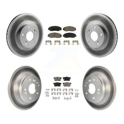 [Avant + Arrière] Kit de disque (revêtu) et plaquette (céramique) de frein pour Acura TL KGC-100861