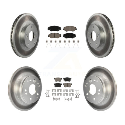 [Avant + Arrière] Kit de disque (revêtu) et plaquette (céramique) de frein pour 2003-2011 Honda Element KGC-100862