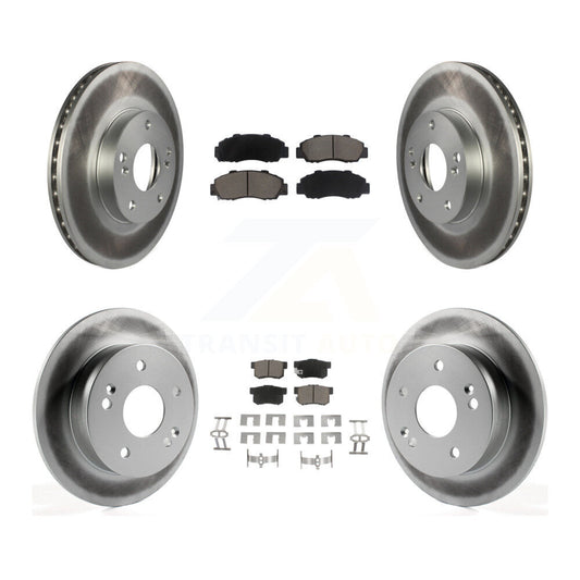[Avant + Arrière] Kit de disque (revêtu) et plaquette (céramique) de frein pour 1998-2002 Honda Accord 3.0L KGC-100864