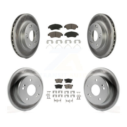 [Avant + Arrière] Kit de disque (revêtu) et plaquette (céramique) de frein pour Honda Civic Acura RSX KGC-100868