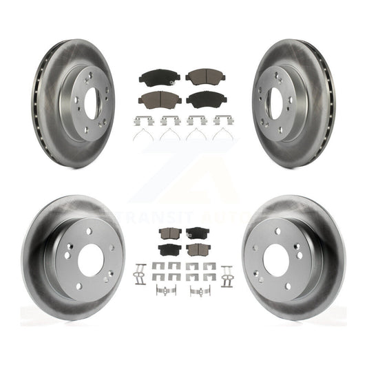 [Avant + Arrière] Kit de disque (revêtu) et plaquette (céramique) de frein pour Honda Civic Acura RSX KGC-100868