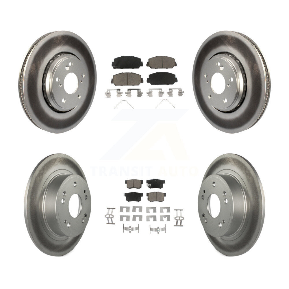 [Avant + Arrière] Kit de disque (revêtu) et plaquette (céramique) de frein pour 2017-2022 Acura ILX KGC-100871