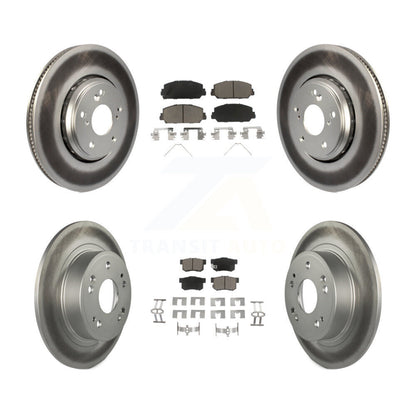 [Avant + Arrière] Kit de disque (revêtu) et plaquette (céramique) de frein pour 2017-2022 Acura ILX KGC-100871