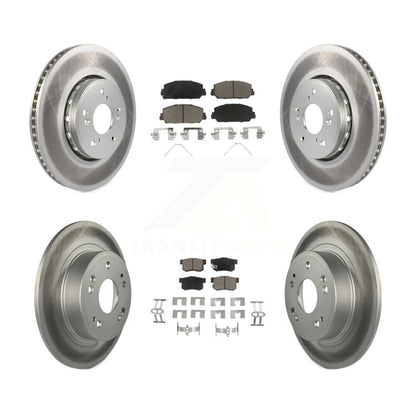 [Avant + Arrière] Kit de disque (revêtu) et plaquette (céramique) de frein pour 2016 Acura ILX KGC-100876
