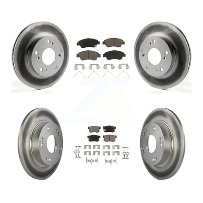 [Avant + Arrière] Kit de disque (revêtu) et plaquette (céramique) de frein pour 2013-2015 Acura ILX 1.5L KGC-100878