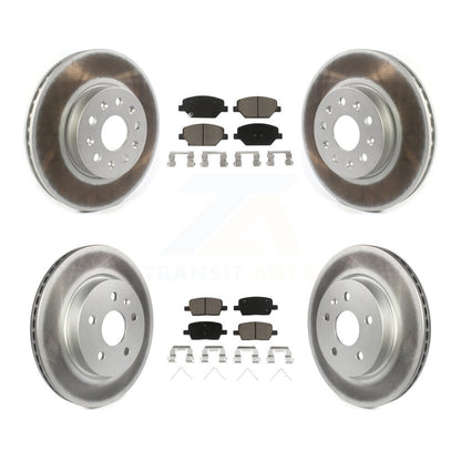 [Avant + Arrière] Kit de disque (revêtu) et plaquette (céramique) de frein pour Chevrolet Camaro sans Brembo Calipers KGC-100883