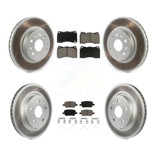 [Avant + Arrière] Kit de disque (revêtu) et plaquette (céramique) de frein pour Chevrolet Camaro KGC-100884
