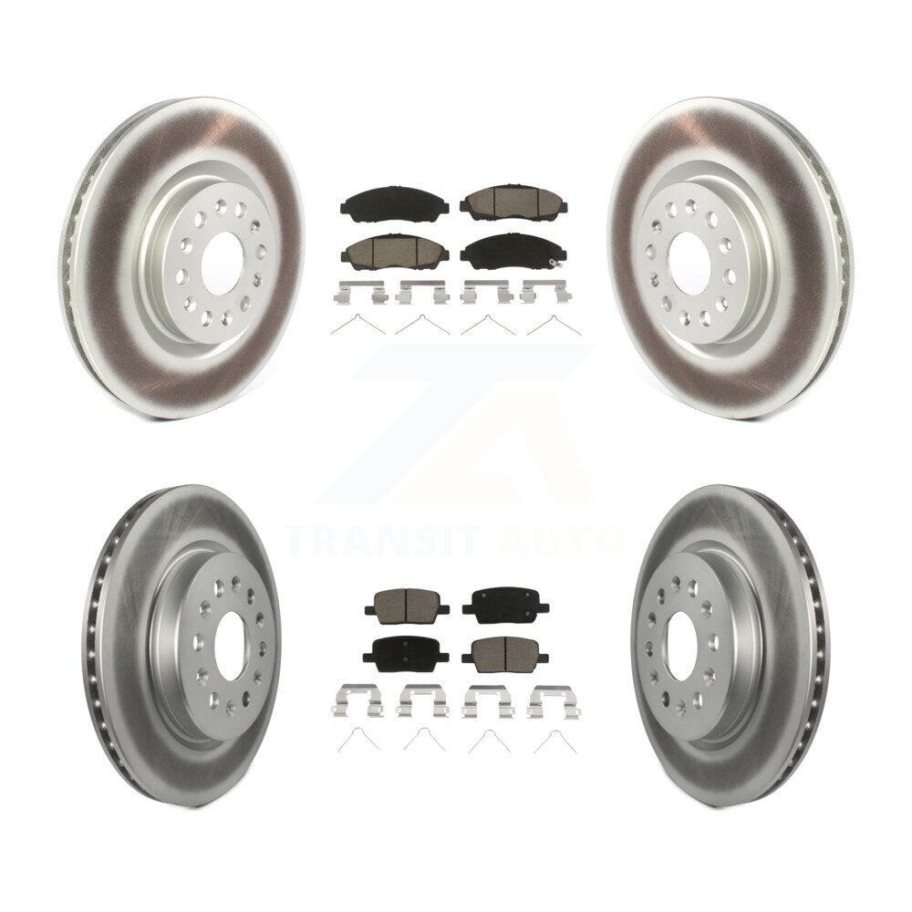 [Avant + Arrière] Kit de disque (revêtu) et plaquette (céramique) de frein pour Cadillac XT5 Buick Enclave XT6 KGC-100885