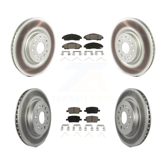[Avant + Arrière] Kit de disque (revêtu) et plaquette (céramique) de frein pour Cadillac XT5 Buick Enclave XT6 KGC-100885