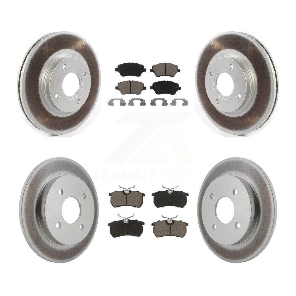 [Avant + Arrière] Kit de disque (revêtu) et plaquette (céramique) de frein pour 2014-2019 Ford Fiesta ST KGC-100888