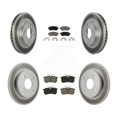 [Avant + Arrière] Kit de disque (revêtu) et plaquette (céramique) de frein pour Ford Fiesta KGC-100889