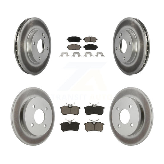 [Avant + Arrière] Kit de disque (revêtu) et plaquette (céramique) de frein pour Ford Fiesta KGC-100889