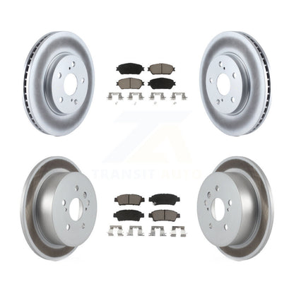 [Avant + Arrière] Kit de disque (revêtu) et plaquette (céramique) de frein pour 2004-2010 Toyota Sienna KGC-100892