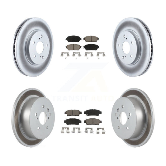 [Avant + Arrière] Kit de disque (revêtu) et plaquette (céramique) de frein pour 2004-2010 Toyota Sienna KGC-100892