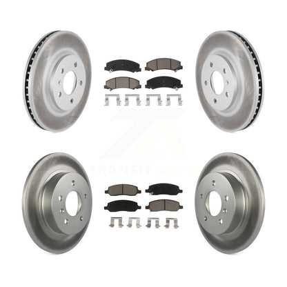 [Avant + Arrière] Kit de disque (revêtu) et plaquette (céramique) de frein pour Buick Lucerne KGC-100897
