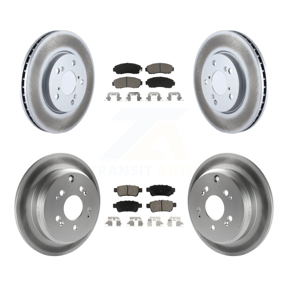 [Avant + Arrière] Kit de disque (revêtu) et plaquette (céramique) de frein pour 2005-2010 Honda Odyssey KGC-100899