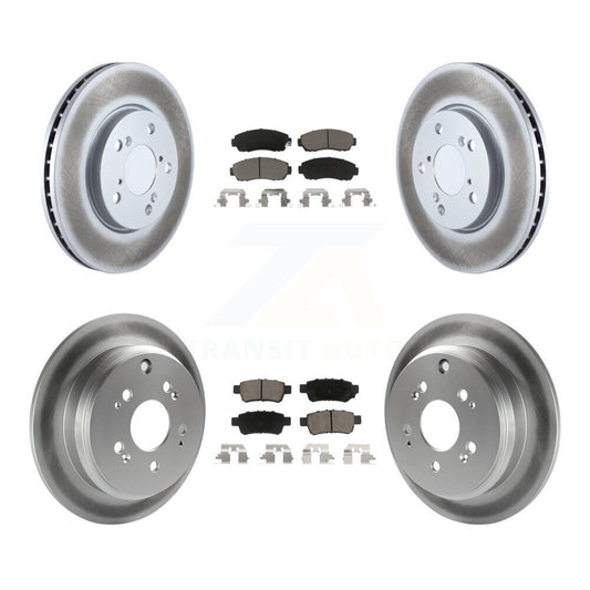 [Avant + Arrière] Kit de disque (revêtu) et plaquette (céramique) de frein pour 2005-2010 Honda Odyssey KGC-100899