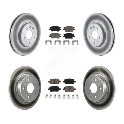[Avant + Arrière] Kit de disque (revêtu) et plaquette (céramique) de frein pour Chevrolet Cruze Volt Bolt EV EUV KGC-100901