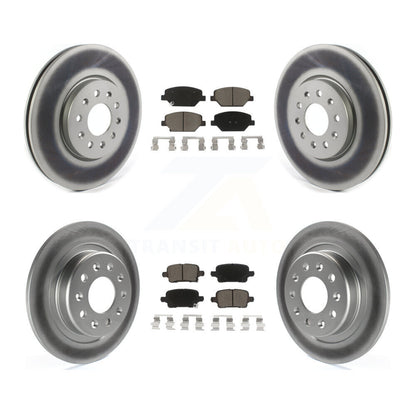 [Avant + Arrière] Kit de disque (revêtu) et plaquette (céramique) de frein pour Chevrolet Equinox GMC Terrain Buick LaCrosse KGC-100902
