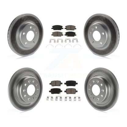 [Avant + Arrière] Kit de disque (revêtu) et plaquette (céramique) de frein pour Chevrolet Equinox Malibu GMC Terrain Buick LaCrosse KGC-100903
