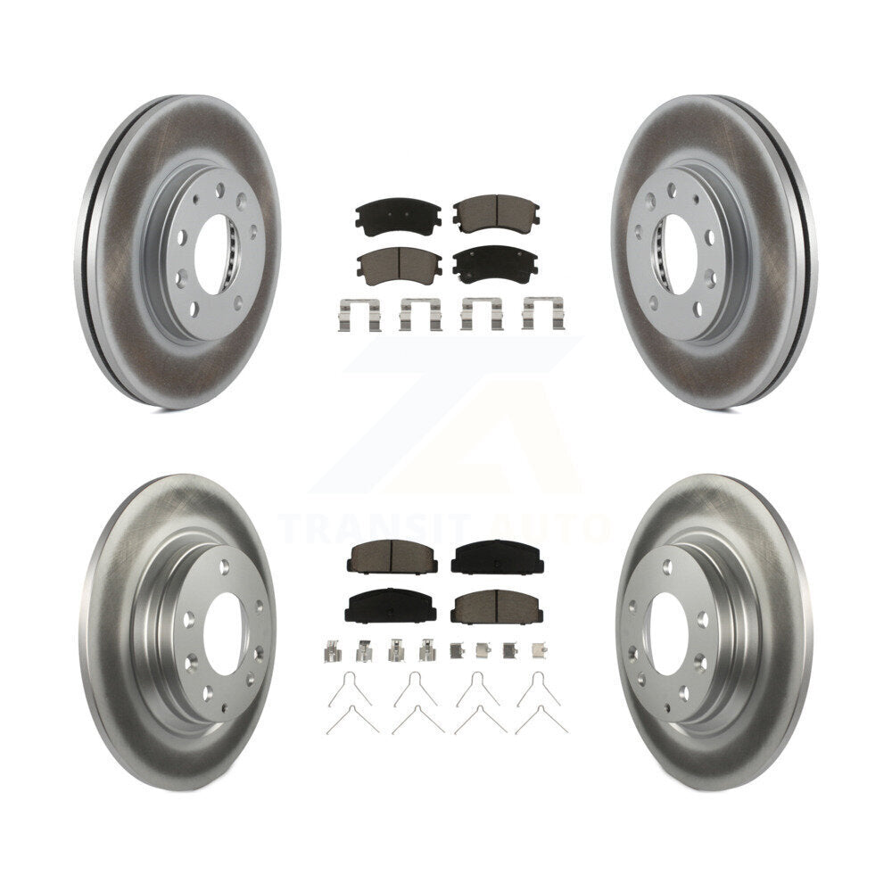 [Avant + Arrière] Kit de disque (revêtu) et plaquette (céramique) de frein pour 2003-2005 Mazda 6 KGC-100905
