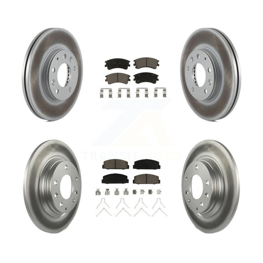 [Avant + Arrière] Kit de disque (revêtu) et plaquette (céramique) de frein pour 2003-2005 Mazda 6 KGC-100905
