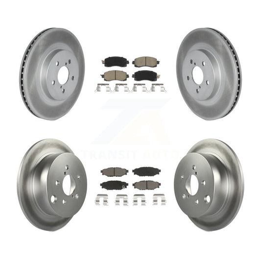 [Avant + Arrière] Kit de disque (revêtu) et plaquette (céramique) de frein pour Subaru Crosstrek Impreza KGC-100906