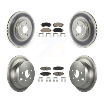 [Avant + Arrière] Kit de disque (revêtu) et plaquette (céramique) de frein pour 2017-2021 Subaru Impreza avec 276mm Diameter Rotor KGC-100907
