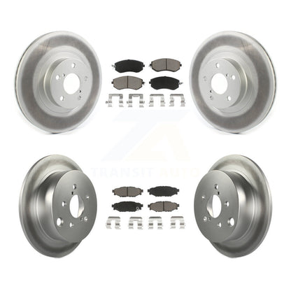 [Avant + Arrière] Kit de disque (revêtu) et plaquette (céramique) de frein pour Subaru Forester XV Crosstrek avec 292mm Diameter Rotor KGC-100908