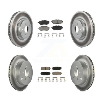 [Avant + Arrière] Kit de disque (revêtu) et plaquette (céramique) de frein pour 2014-2018 Subaru Forester 2.0L KGC-100909