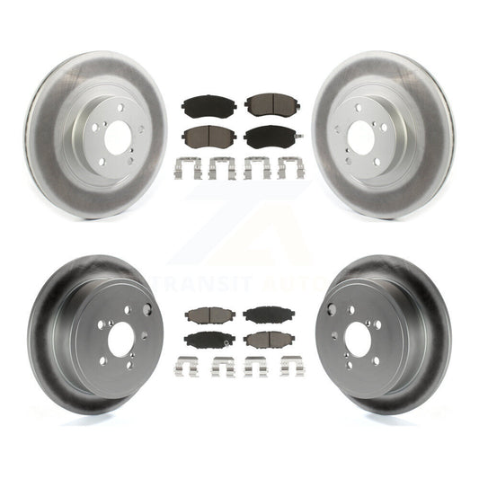 [Avant + Arrière] Kit de disque (revêtu) et plaquette (céramique) de frein pour Subaru Outback Forester Impreza Legacy KGC-100911
