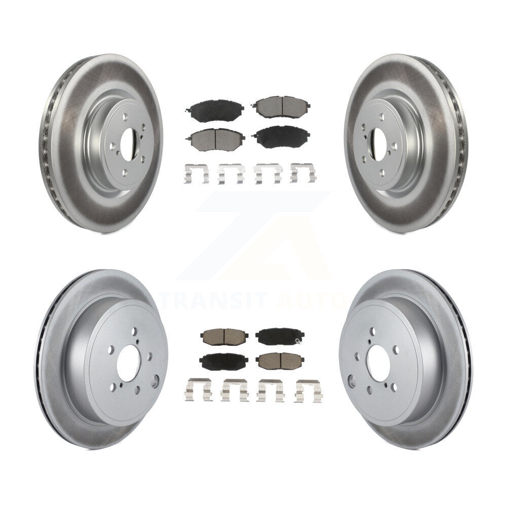 [Avant + Arrière] Kit de disque (revêtu) et plaquette (céramique) de frein pour Subaru Outback Legacy KGC-100912