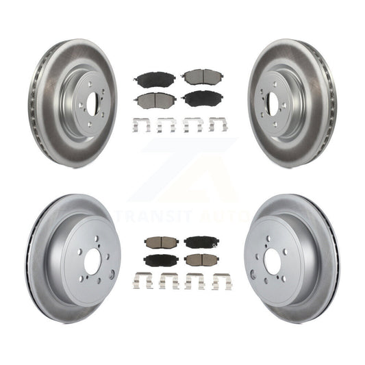 [Avant + Arrière] Kit de disque (revêtu) et plaquette (céramique) de frein pour Subaru Outback Legacy KGC-100912