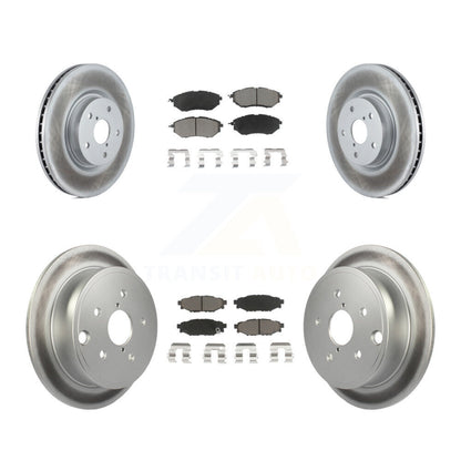 [Avant + Arrière] Kit de disque (revêtu) et plaquette (céramique) de frein pour Subaru WRX KGC-100913