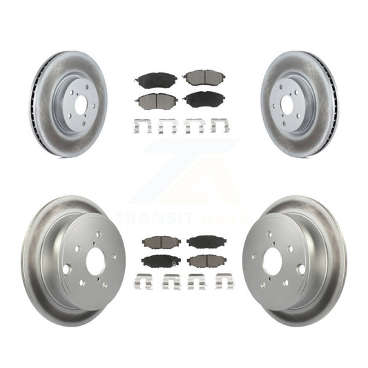 [Avant + Arrière] Kit de disque (revêtu) et plaquette (céramique) de frein pour Subaru WRX KGC-100913