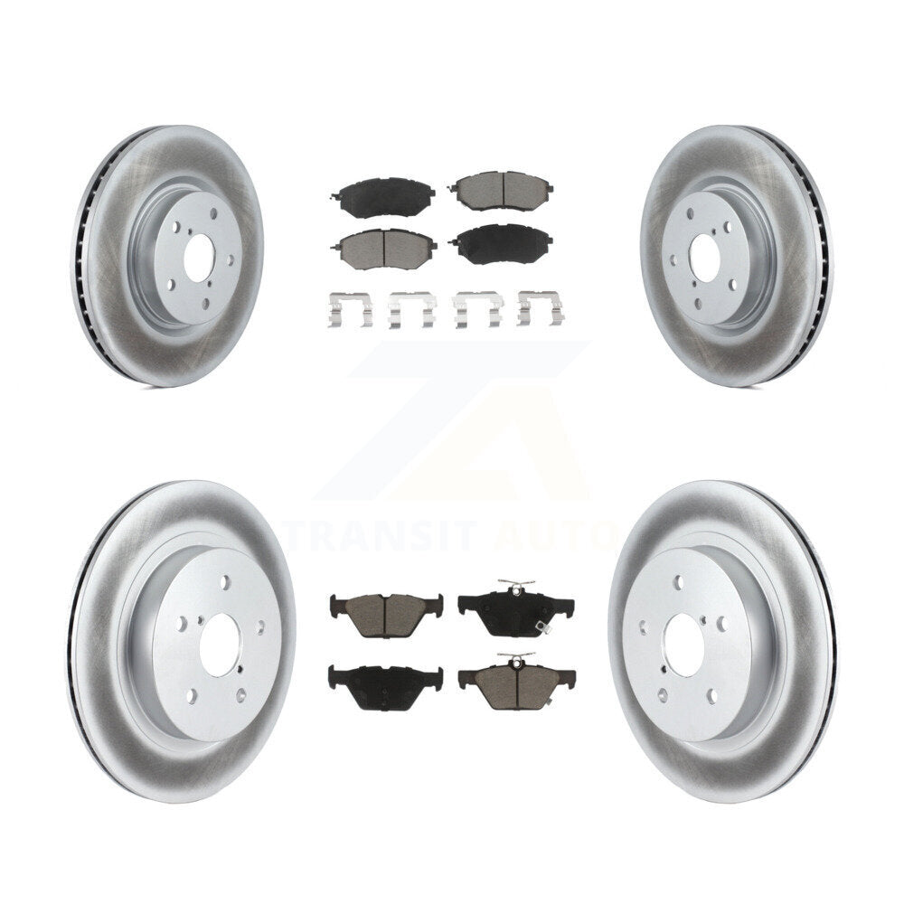 [Avant + Arrière] Kit de disque (revêtu) et plaquette (céramique) de frein pour Subaru Outback Legacy WRX KGC-100914