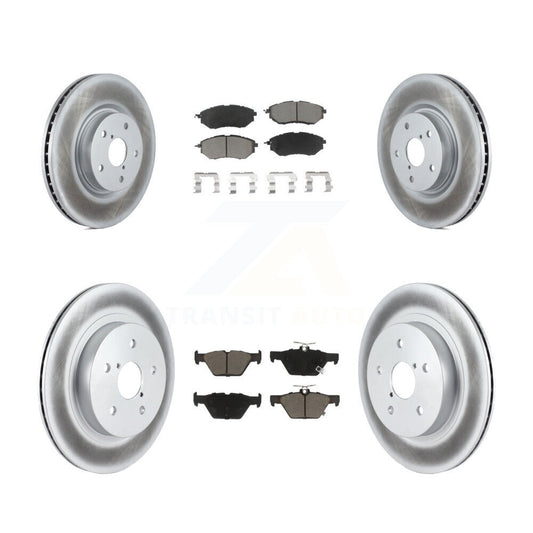 [Avant + Arrière] Kit de disque (revêtu) et plaquette (céramique) de frein pour Subaru Outback Legacy WRX KGC-100914