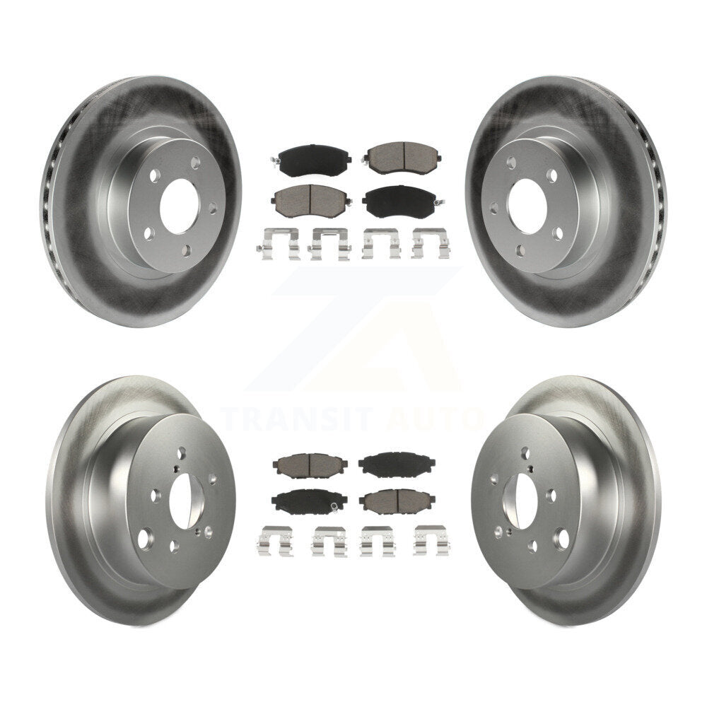 [Avant + Arrière] Kit de disque (revêtu) et plaquette (céramique) de frein pour Subaru Impreza KGC-100915