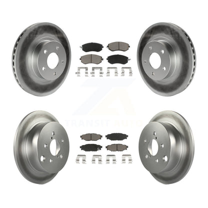 [Avant + Arrière] Kit de disque (revêtu) et plaquette (céramique) de frein pour Subaru Impreza KGC-100915