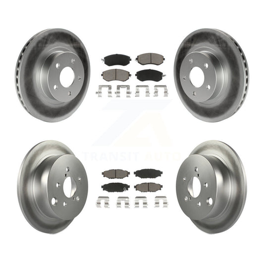 [Avant + Arrière] Kit de disque (revêtu) et plaquette (céramique) de frein pour Subaru Impreza KGC-100915