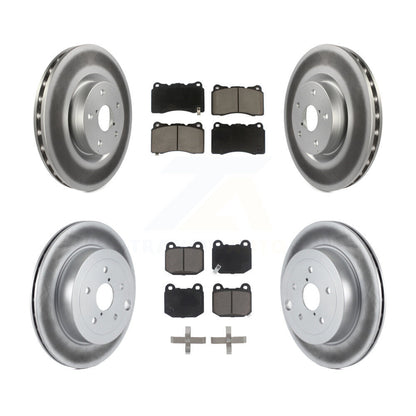 [Avant + Arrière] Kit de disque (revêtu) et plaquette (céramique) de frein pour Subaru Impreza WRX STI KGC-100922
