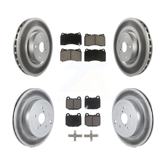 [Avant + Arrière] Kit de disque (revêtu) et plaquette (céramique) de frein pour Subaru Impreza WRX STI KGC-100922