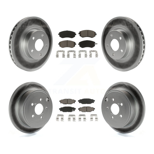 [Avant + Arrière] Kit de disque (revêtu) et plaquette (céramique) de frein pour Subaru Impreza KGC-100923