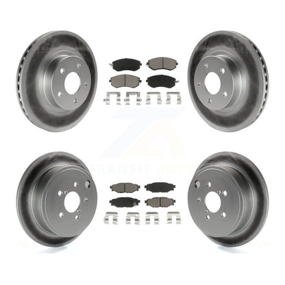 [Avant + Arrière] Kit de disque (revêtu) et plaquette (céramique) de frein pour 2011 Subaru Impreza Outback Sport 2.5i Premium KGC-100931