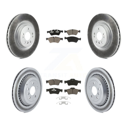 [Avant + Arrière] Kit de disque (revêtu) et plaquette (céramique) de frein pour Mercedes-Benz ML350 GL450 GL550 GL350 ML550 GL320 KGC-100935