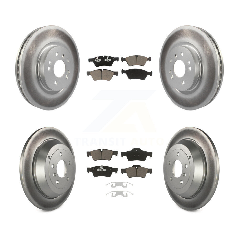 [Avant + Arrière] Kit de disque (revêtu) et plaquette (céramique) de frein pour Mercedes-Benz ML350 R350 ML500 ML320 R500 R320 ML450 KGC-100937