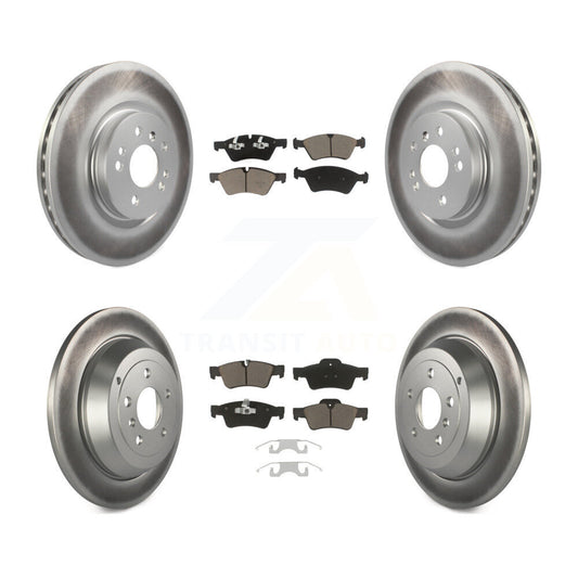 [Avant + Arrière] Kit de disque (revêtu) et plaquette (céramique) de frein pour Mercedes-Benz ML350 R350 ML500 ML320 R500 R320 ML450 KGC-100937