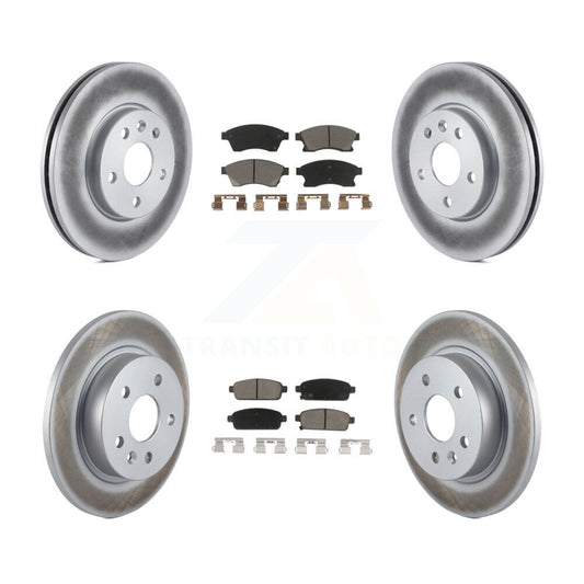 [Avant + Arrière] Kit de disque (revêtu) et plaquette (céramique) de frein pour Chevrolet Cruze Sonic Limited KGC-100943